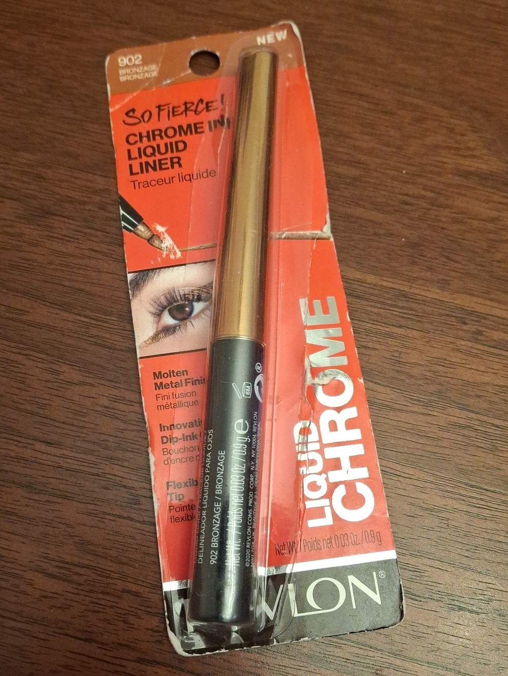 Revlon Liquid Chrome Liner 0.9g 902 Bronzage New Sealed